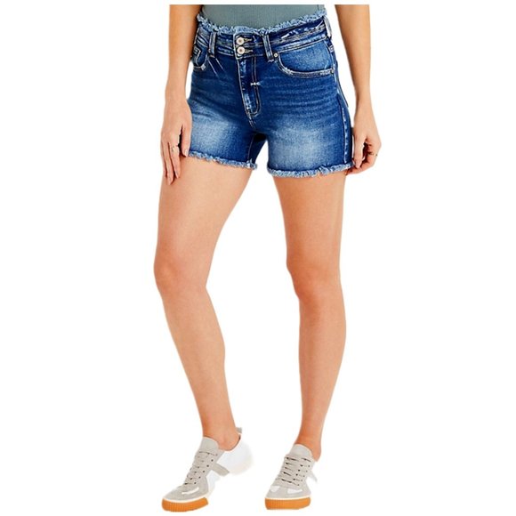 Maurices KanCan™ High Rise Frayed Double Button 3.5in Short | 29 - Picture 1 of 1